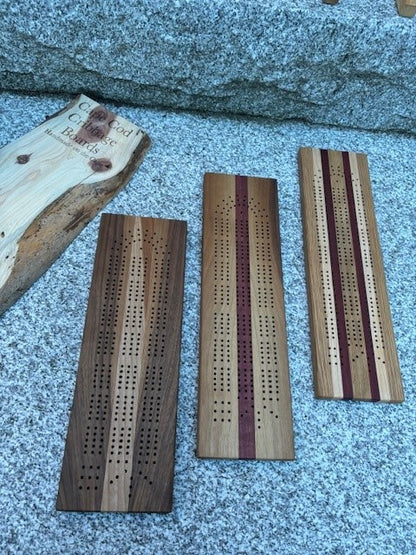 Multi-Color Cribbage Boards with Peg Storage!