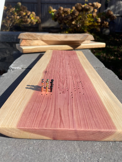 Cedar Cribbage Board