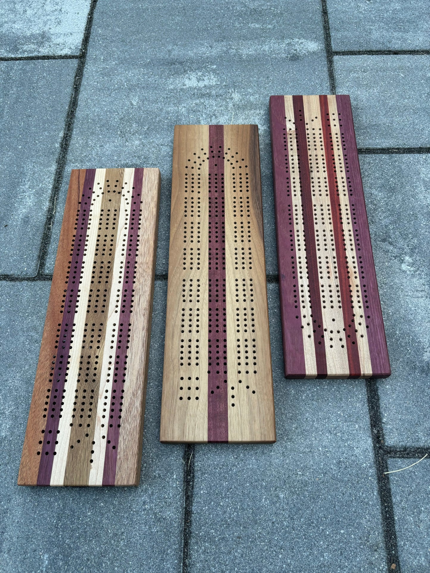 Multi-Color Cribbage Boards with Peg Storage!