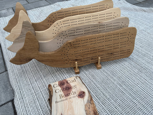 Whale Shape Cribbage Boards