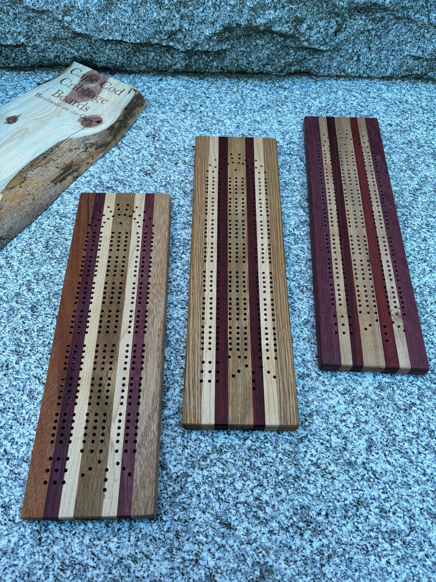 Multi-Color Cribbage Boards with Peg Storage!